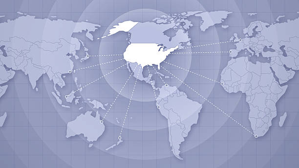 National freight network map across the United States